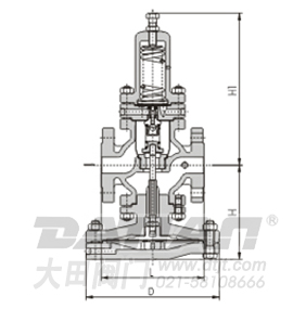 YD43H先導式超大膜片高靈敏度減壓閥結(jié)構圖